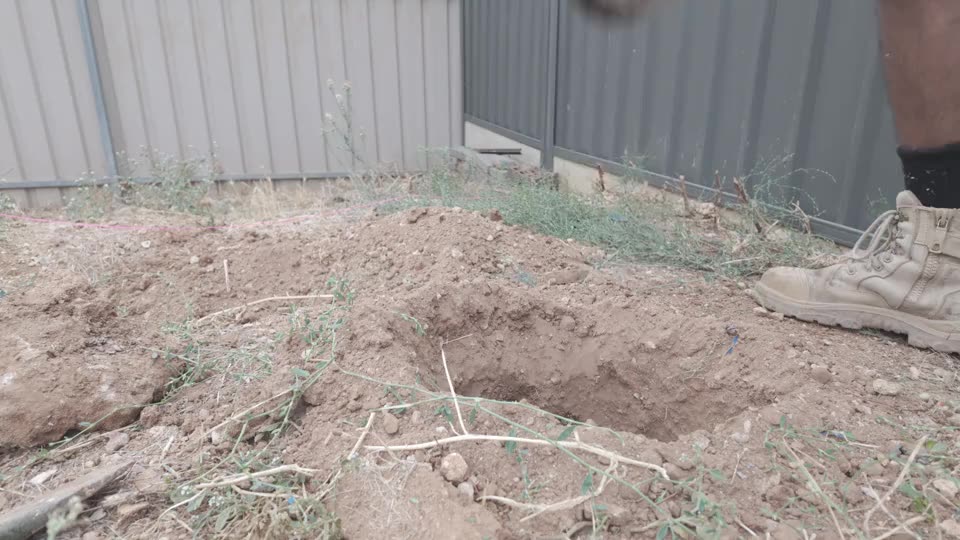 Soil in — beds built up ready for planting — real AOI job