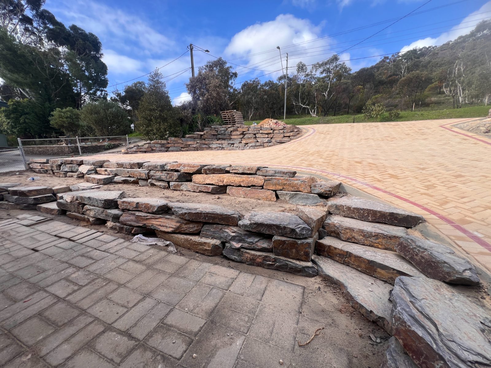 Retaining walls — real AOI job, Adelaide